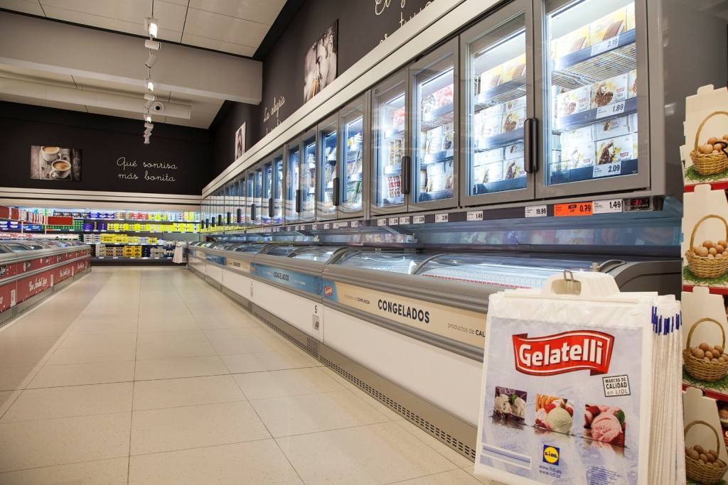 Foto interior tienda Lidl