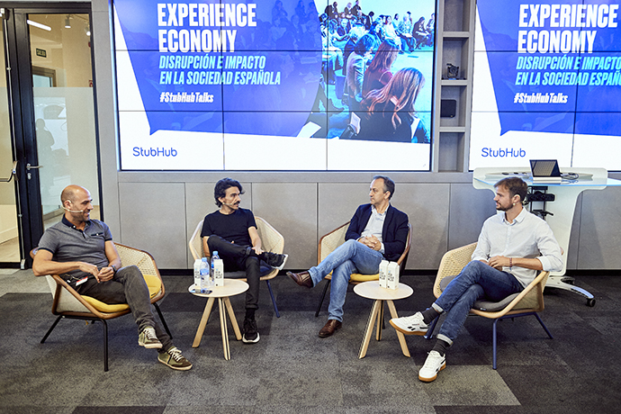 Andrés San José Gutiérrez, Country Manager Spain de StubHub; Mariano Silveyra, Presidente de Cabify en Europa; e Ignasi Giralt, General Manager Spain de Badi. 