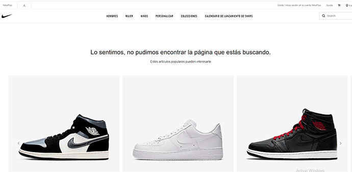 En la web de la marca ya no se muestran los artículos a la venta con el nombre del deportista.
