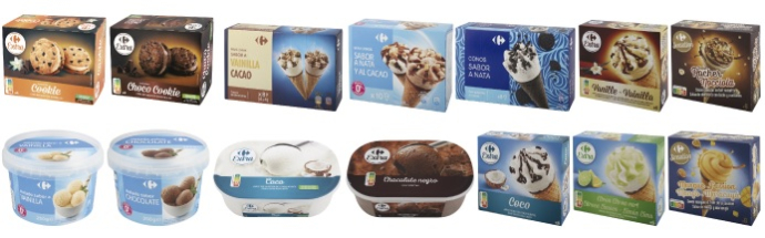 Carrefour lanza 16 nuevas referencias de helados al mercado