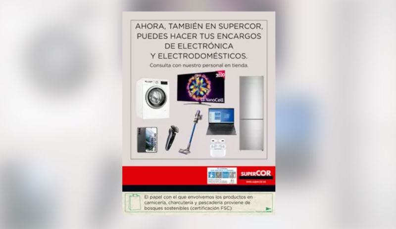 Supercor venderá electrónica y electrodomésticos de El Corte Inglés