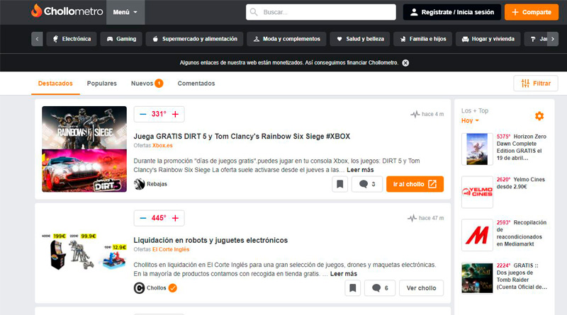 Las plataformas de ofertas, herramienta para un consumidor consciente