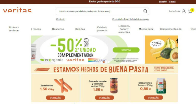 Veritas, especializada en productos ecológicos, crece un 8% en 2020