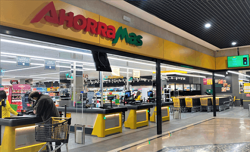 Sistema de control de aforo instalado en Ahorramás