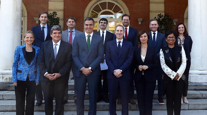 Encuentro entre Pedro Sánchez, y el presidente y consejero delegado de Amazon, Andy Jassy