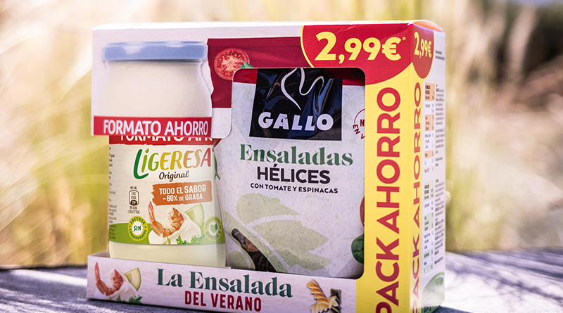 El pack de Grupo Gallo y Ligeresa consiste en que los consumidores obtengan a mano su ensalada del verano
