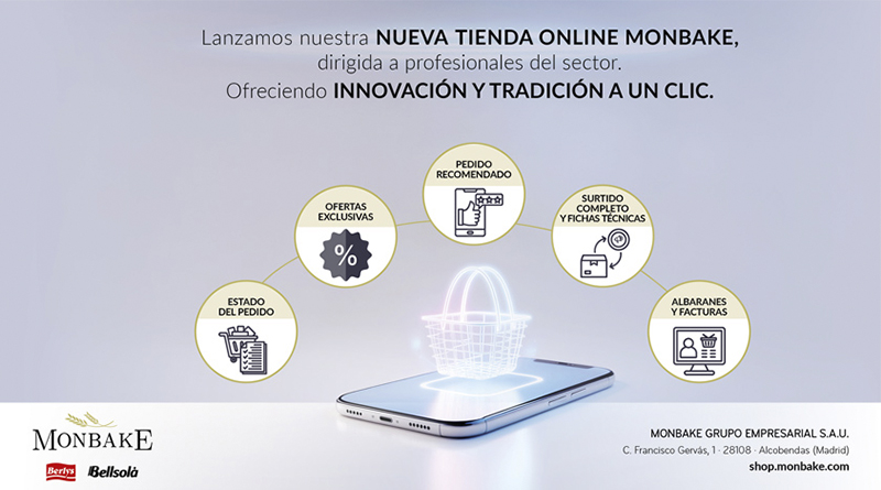 Monbake anuncia su nueva tienda online.