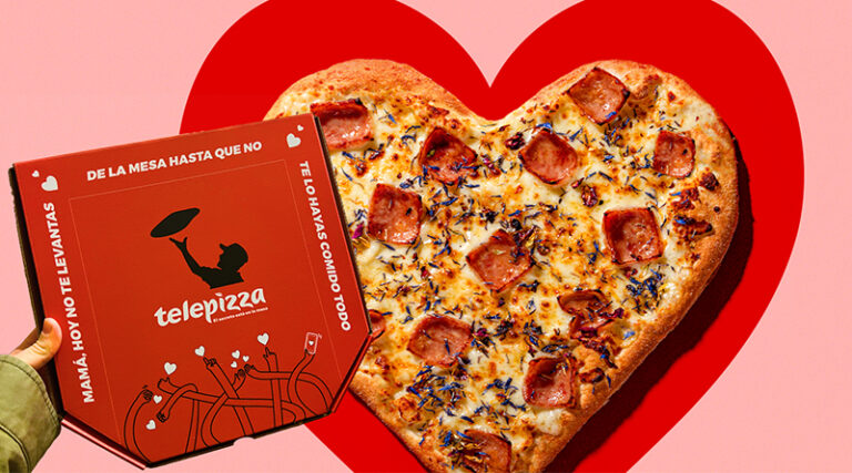 pizza en forma corazón