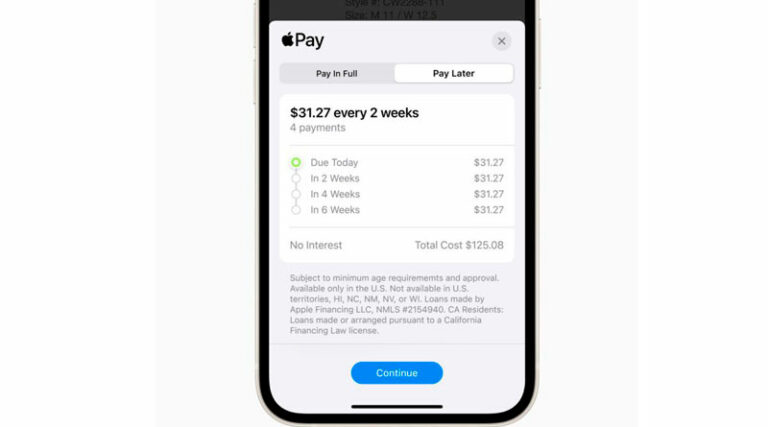 Apple se suma al compra ahora, paga más tarde con Apple Pay Later