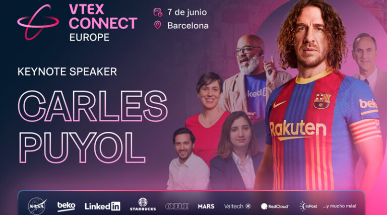 Carles Puyol estará presente en el VTEX Connect Europa