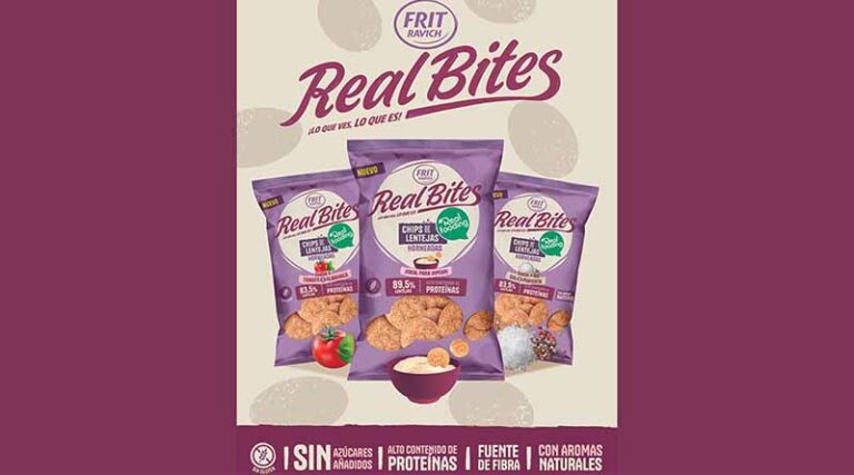Las chips horneadas con base de lenteja de Real Bites son las únicas del mercado con Aceite de Oliva Virgen Extra