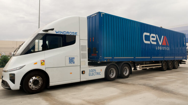 Un camión eléctrico completa con éxito una ruta entre Algeciras y Madrid